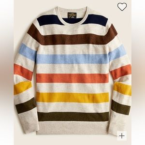 J.CREW | NWT 100% Cashmere Crewneck Sweater in Stripe
